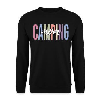 Camping Mom Rv Camper Frauen Camping - Unisex Pullover - Schwarz - Vorne - Alina (178cm) & Michal (187cm)