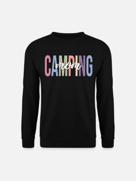 Camping Mom Rv Camper Frauen Camping - Unisex Pullover - Schwarz