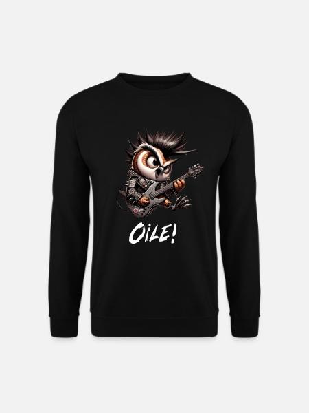 Punker Owl - Oile - Oi Punk - Unisex Sweatshirt - black