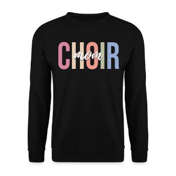 Singer Choir singer Musician - Unisex Sweatshirt - black - Front - Alina (178cm) & Michal (187cm)