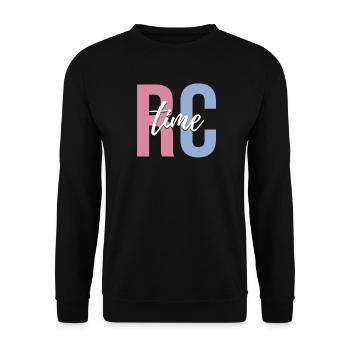 Radio Control Cars RC Cars Lover RC Car Racing - Unisex Sweatshirt - black - Front - Alina (178cm) & Michal (187cm)