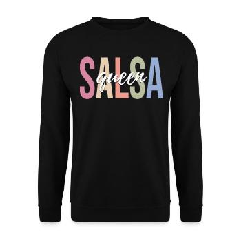 Danseur de salsa Danse salsa - Sweat-shirt Unisexe - noir - Devant - Alina (178cm) & Michal (187cm)
