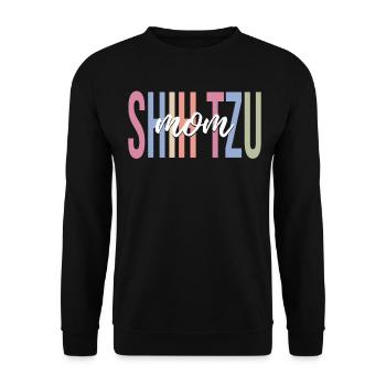 Dog Lover Dog Mother - Unisex Sweatshirt - black - Front - Alina (178cm) & Michal (187cm)