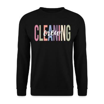 Caretaker of the school Caretaker - Unisex Sweatshirt - black - Front - Alina (178cm) & Michal (187cm)