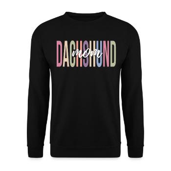Hundemutter Hundeliebhaber - Unisex Pullover - Schwarz - Vorne - Alina (178cm) & Michal (187cm)