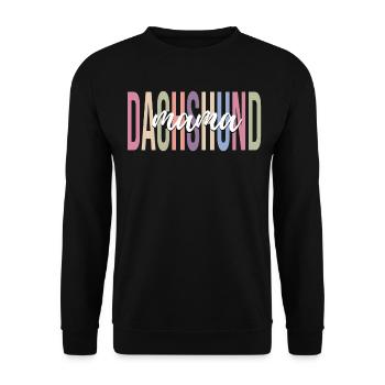 Teckel Maman Chien Maman Amoureux des chiens - Sweat-shirt Unisexe - noir - Devant - Alina (178cm) & Michal (187cm)