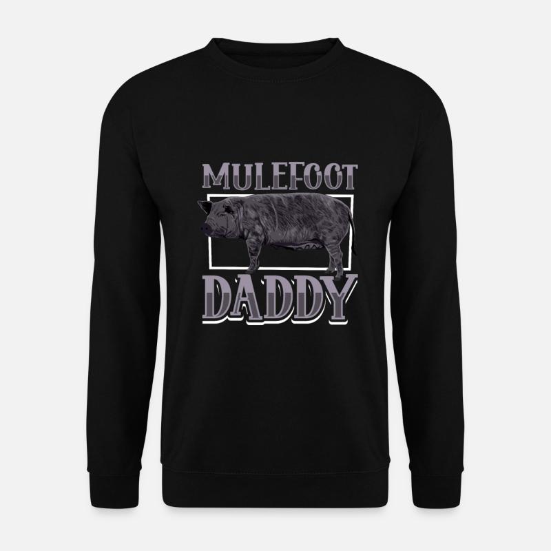 Mulefoot Pig Dad - Unisex Sweatshirt - black