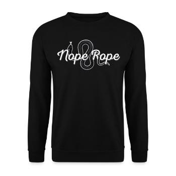 Funny Snake Lover Nope Corde Graphique pour Re - Sweat-shirt Unisexe - noir - Devant - Alina (178cm) & Michal (187cm)