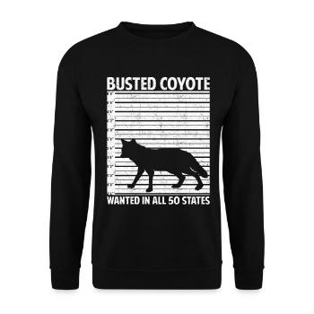 Kojotenjagd Kojotenjäger Yote - Unisex Pullover - Schwarz - Vorne - Alina (178cm) & Michal (187cm)