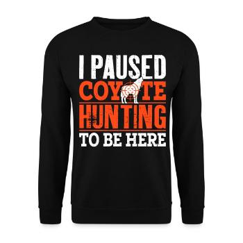 Coyote Hunter Yote - Unisex Sweatshirt - black - Front - Alina (178cm) & Michal (187cm)