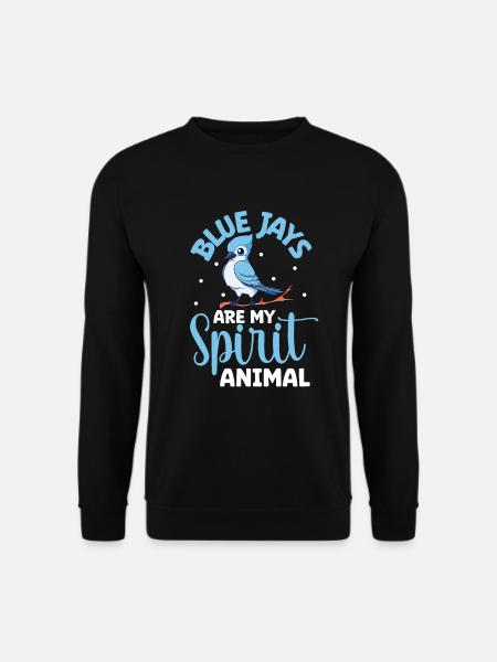 Favourite animal - Blue jay - Unisex Sweatshirt - black