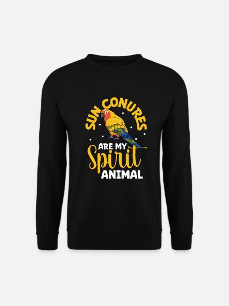 Favorite animal - Sun parakeet - Unisex Sweatshirt - black