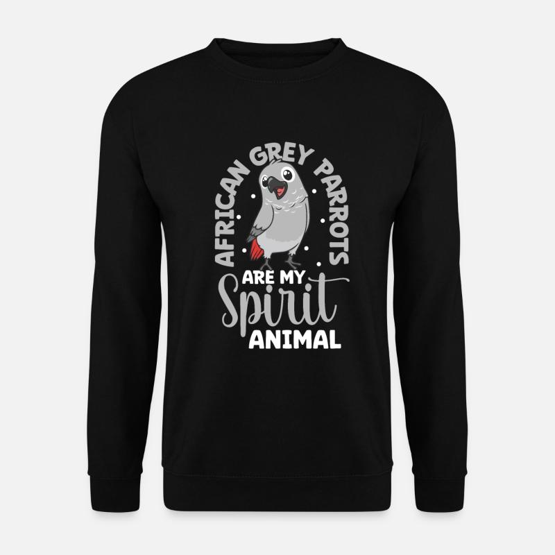 Lieblingstier - Graupapagei - Unisex Pullover - Schwarz