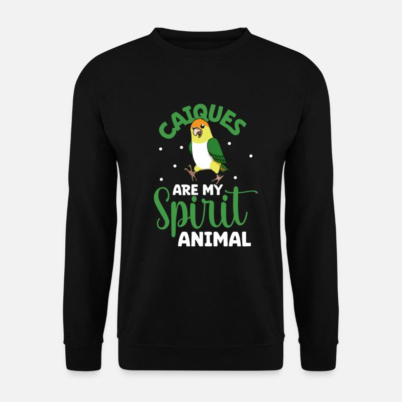 Favorite animal - White-bellied parrot - Unisex Sweatshirt - black