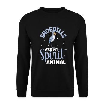 Animal préféré - bec-en-sabot - Sweat-shirt Unisexe - noir - Devant - Alina (178cm) & Michal (187cm)