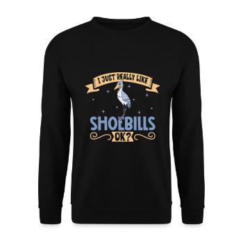 J’adore mon bec-en-sabot - Sweat-shirt Unisexe - noir - Devant - Alina (178cm) & Michal (187cm)