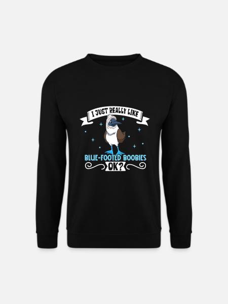 Ich liebe meinen Blaufußtölpel - Unisex Pullover - Schwarz