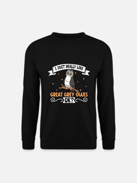 Ich liebe meinen Bartkauz - Unisex Pullover - Schwarz