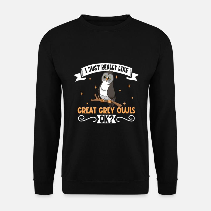 Ich liebe meinen Bartkauz - Unisex Pullover - Schwarz