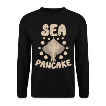 Drôle de crêpe de mer Stingray pour Fan - Sweat-shirt Unisexe - noir - Devant - Alina (178cm) & Michal (187cm)