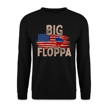 Big Floppa Karakal Cat Meme - Unisex Sweatshirt - black - Front - Alina (178cm) & Michal (187cm)