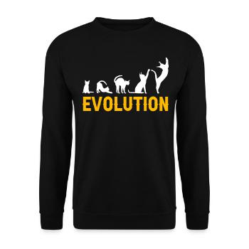 Big Floppa Karakal Cat Meme - Sweat-shirt Unisexe - noir - Devant - Alina (178cm) & Michal (187cm)