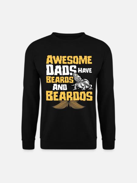 Funny bearded dragon dad - Unisex Sweatshirt - black