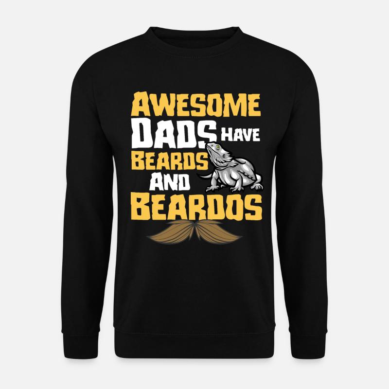Funny bearded dragon dad - Unisex Sweatshirt - black