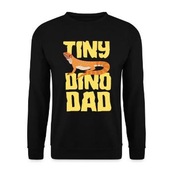 Bearded Dragon Beardie Dad - Unisex Sweatshirt - black - Front - Alina (178cm) & Michal (187cm)