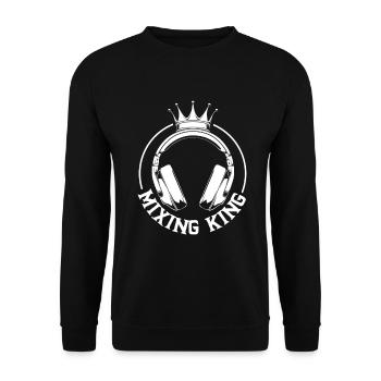Mixing King - Sound Engineer - Unisex Pullover - Schwarz - Vorne - Alina (178cm) & Michal (187cm)