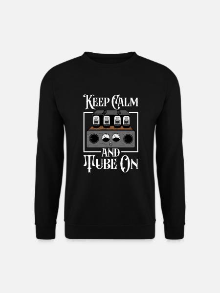 Keep Calm and Tube On - Tube valve - Unisex Pullover - Schwarz