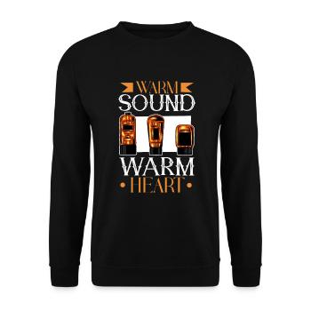Warm Sound - Vacuum Tubes - Unisex Sweatshirt - black - Front - Alina (178cm) & Michal (187cm)