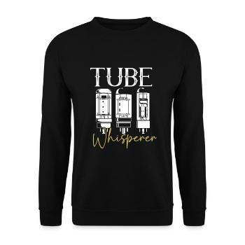 Tube Whisperer - Vakuumröhren - Unisex Pullover - Schwarz - Vorne - Alina (178cm) & Michal (187cm)