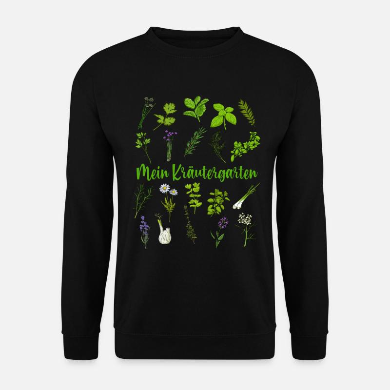 Mein Kräutergarten - Kräuter - Unisex Pullover - Schwarz