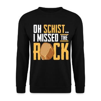 Rock Hunting Mineral Hunter - Unisex Sweatshirt - black - Front - Alina (178cm) & Michal (187cm)