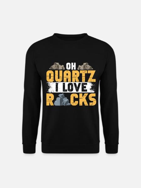 Gesteinsjagd Mineralienjäger - Unisex Pullover - Schwarz