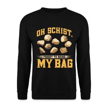 Rock Hunting Mineral Hunter - Unisex Sweatshirt - black - Front - Alina (178cm) & Michal (187cm)