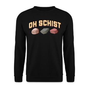 Rock Hunting Mineral Hunter - Unisex Sweatshirt - black - Front - Alina (178cm) & Michal (187cm)