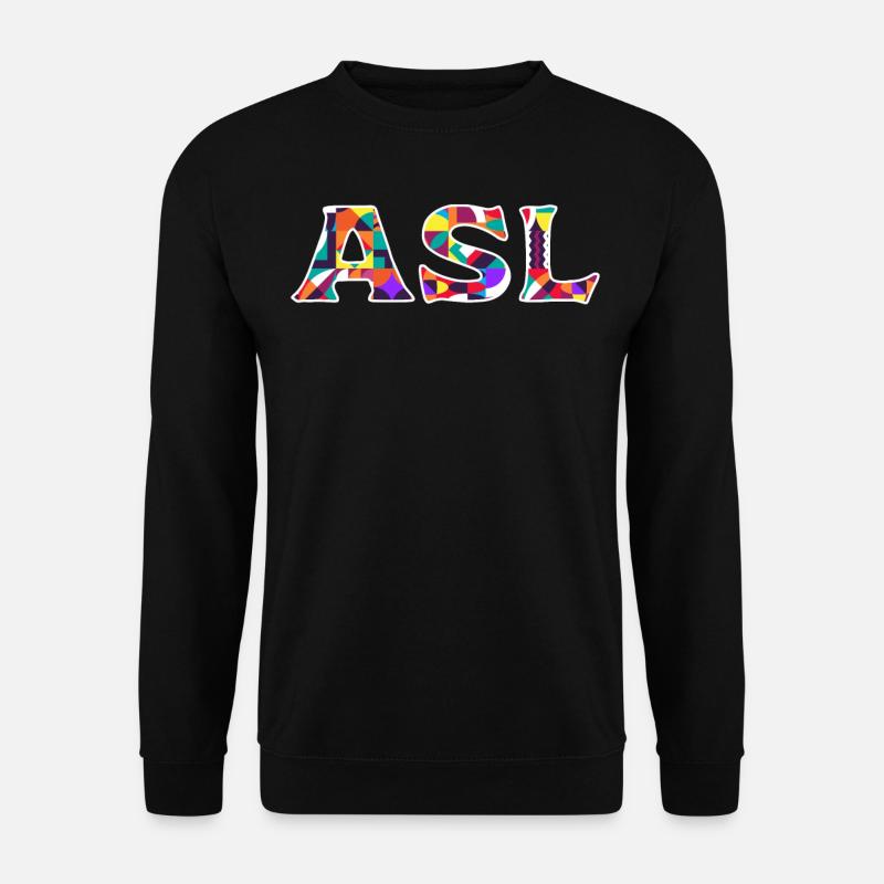 Deaf Pride ASL - Unisex Sweatshirt - black