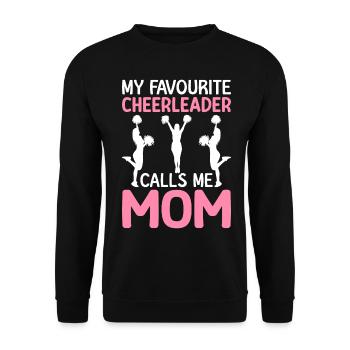 Cheerleading Cheer Squad Favorite Cheerleaders - Unisex Sweatshirt - black - Front - Alina (178cm) & Michal (187cm)