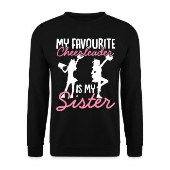 La pom-pom girl préférée de Cheerleading Cheer Squad est - Sweat-shirt Unisexe - noir - Devant - Alina (178cm) & Michal (187cm)