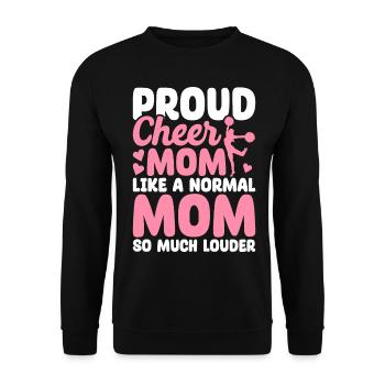 Lustiges Cheerleading Cheerleader Cheer Squad Chee - Unisex Pullover - Schwarz - Vorne - Alina (178cm) & Michal (187cm)