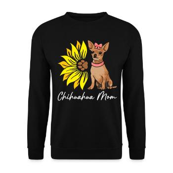Chihuahua Mom Funny Dog Pet Lover - Unisex Sweatshirt - black - Front - Alina (178cm) & Michal (187cm)