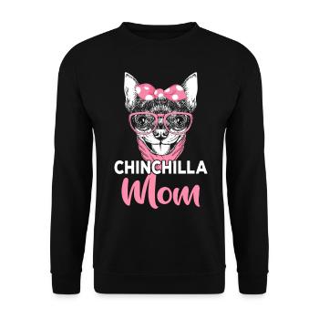 Chinchilla Mom Funny Pet Owner - Unisex Sweatshirt - black - Front - Alina (178cm) & Michal (187cm)