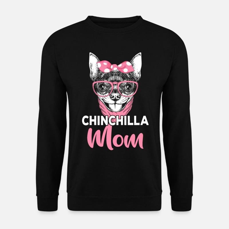 Chinchilla Mama Lustige Tierhalterin - Unisex Pullover - Schwarz