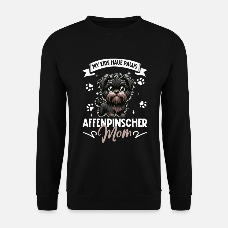 Maman Affenpinscher - Sweat-shirt Unisexe - noir