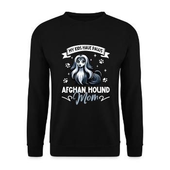 Maman lévrier afghan - Sweat-shirt Unisexe - noir - Devant - Alina (178cm) & Michal (187cm)