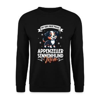 Appenzeller Mountain Dog Mama - Unisex Sweatshirt - black - Front - Alina (178cm) & Michal (187cm)