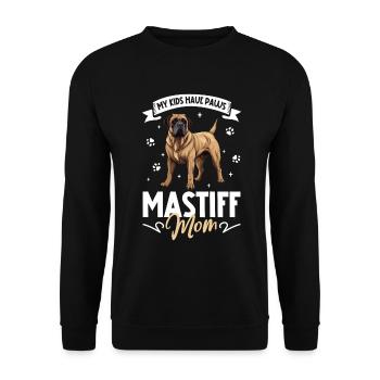 Assyrian Mastiff Mom - Unisex Sweatshirt - black - Front - Alina (178cm) & Michal (187cm)