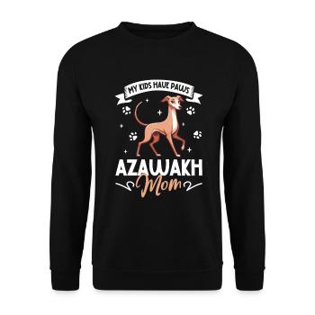 Maman Azawakh - Sweat-shirt Unisexe - noir - Devant - Alina (178cm) & Michal (187cm)